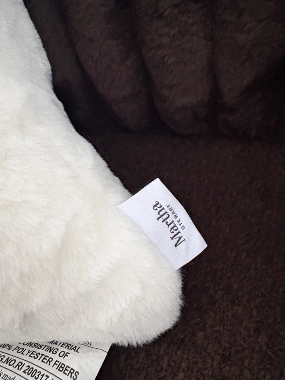 Martha Stewart White Plush Ghost Pillow with  Beanie and Brown Football